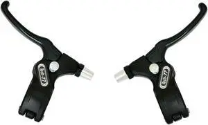 DIA-COMPE 182s-2 Tech77 w/ Thumb-Lock Stopper Brake Lever Set , Black , DP2527