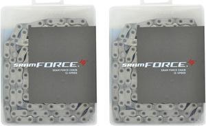 SRAM Force AXS 12 Speed Chain Flattop 120 Links w/ Connector , Silver, 2 packs, SY4252