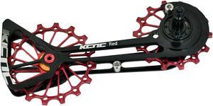 KCNC Road Oversize Pulley Wheel Cage For SRAM Red Force Rival Mechanical, Red, KOT39-002R, SK2051
