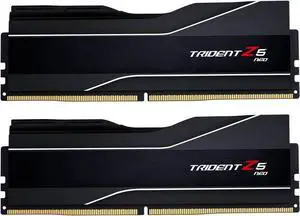 G.SKILL Trident Z5 Neo Series (AMD Expo) DDR5 RAM 64GB (2x32GB) 6000MT/s CL30-40-40-96 1.40V Desktop Computer Memory UDIMM - Matte Black (F5-6000J3040G32GX2-TZ5N)