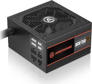 ARESGAME AGV Series 750W Power Supply, 80 Plus Bronze Certified, Semi Modular Power Supply