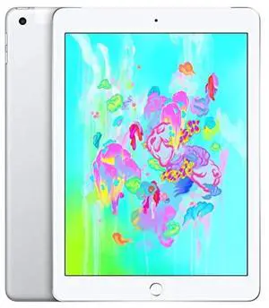 Apple iPad 9.7" Screen 128GB - WiFi (6th Gen. 2018 - A1893) - Silver - Good
