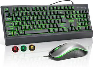 USB Wired Keyboard and Mouse Combo with Backlit USB Wired Keyboard and Mouse Combo with Backlit
