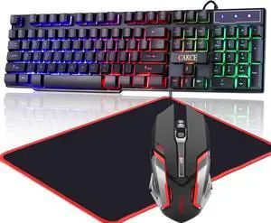 RGB Gaming Keyboard and Colorful Mouse Combo RGB Gaming Keyboard and Colorful Mouse Combo