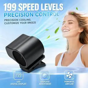 Car Clip On Air Conditioner Fan with LED Display | Portable USB Rechargeable Car Fan 360° Rotation Car Clip On Air Conditioner Fan with LED Display | Portable USB Rechargeable Car Fan 360° Rotation