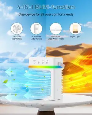 Ultra Quiet Portable Air Conditioner 900ML Tank with LED Display Ultra Quiet Portable Air Conditioner 900ML Tank with LED Display