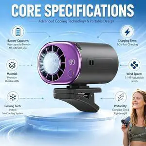 Car Clip on Air Conditioner Fan Car Clip on Air Conditioner Fan