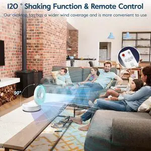 Powerful Quiet Desk Fan Camping Fan with LED Light Powerful Quiet Desk Fan Camping Fan with LED Light