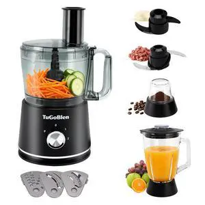 7-in-1 Multifunctional Food Processor with 2L Processing Bowl 7-in-1 Multifunctional Food Processor with 2L Processing Bowl