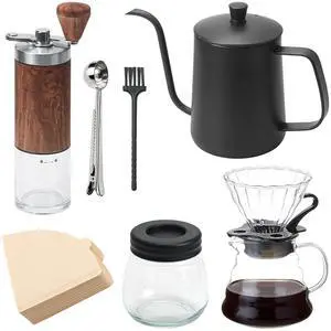 7-Piece Manual Coffee Grinder Set 7-Piece Manual Coffee Grinder Set