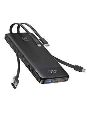 Power Bank 20W Built-in 4 Cables Fast Charing Portable Charger Power Bank 20W Built-in 4 Cables Fast Charing Portable Charger