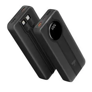 20000mAh Power Bank with Built-in USB-C & Lightning Cables 20000mAh Power Bank with Built-in USB-C & Lightning Cables