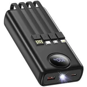 20000mAh Power Bank with Built in Cables 20000mAh Power Bank with Built in Cables