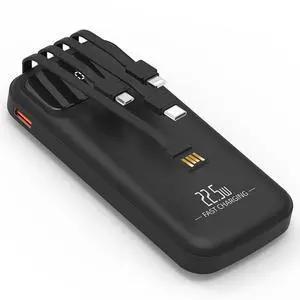 Power Bank with Built-in Cables Power Bank with Built-in Cables