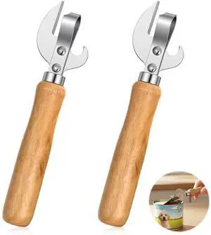 2pcs Stainless Steel Can Opener Manual 2pcs Stainless Steel Can Opener Manual