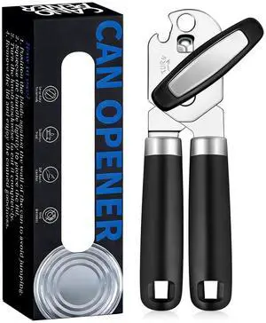 Stainless Steel Manual Tin Jar Opener with Non-Slip Handle Stainless Steel Manual Tin Jar Opener with Non-Slip Handle