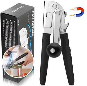 Hand Crank Can Opener with Comfortable Extra-Long Handles Hand Crank Can Opener with Comfortable Extra-Long Handles