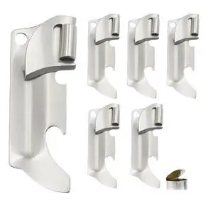6pcs Camping Tin Opener - Stainless Steel Military Can Opener for Tin - Portable Mini Manual Can Opener for Home 6pcs Camping Tin Opener - Stainless Steel Military Can Opener for Tin - Portable Mini Manual Can Opener for Home