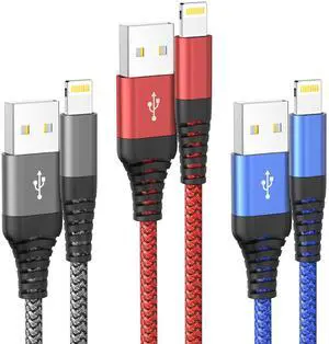 Ofuca iPhone Charger Cable 3Pack 1M/3FT MFi Certified iPhone Charger Ofuca iPhone Charger Cable 3Pack 1M/3FT MFi Certified iPhone Charger