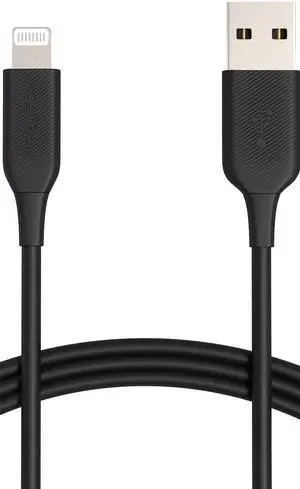 Amazon Basics Lightning to USB-A Cable - MFi Certified iPhone Charger Amazon Basics Lightning to USB-A Cable - MFi Certified iPhone Charger