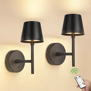 5200mAh Matte Black Rechargeable Wall Light Indoor 5200mAh Matte Black Rechargeable Wall Light Indoor