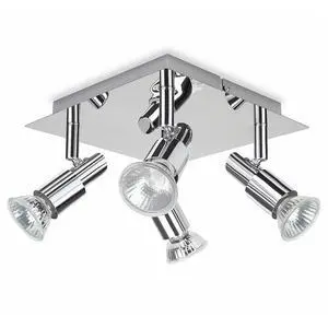 Adjustable 4 Way Ceiling Spotlight Fitting Adjustable 4 Way Ceiling Spotlight Fitting