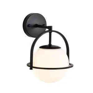 Black Globe Wall Light Black Globe Wall Light