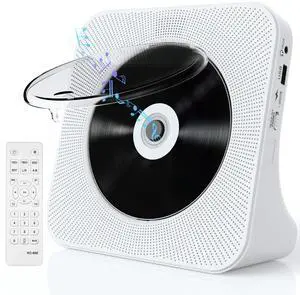 CD Player Portable with Speakers - Homlab Blutooth Desktop CD Players for Home with Dust Cover CD Player Portable with Speakers - Homlab Blutooth Desktop CD Players for Home with Dust Cover