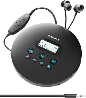 Rechargeable Bluetooth CD Player 12hr Portable Playtime Rechargeable Bluetooth CD Player 12hr Portable Playtime