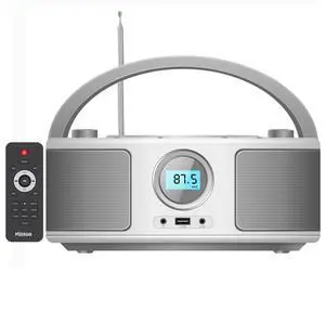 Portable CD Player Boombox with FM Radio - Bluetooth Portable CD Player Boombox with FM Radio - Bluetooth