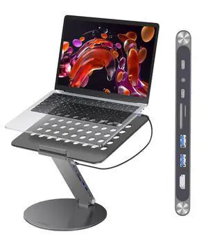 Laptop Stand with 8-in-1 Docking Station Laptop Stand with 8-in-1 Docking Station