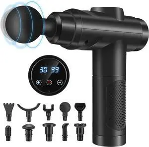 Massage Gun Deep Tissue Muscle Percussion Massager with 30 Speeds Quiet Massage Gun Deep Tissue Muscle Percussion Massager with 30 Speeds Quiet