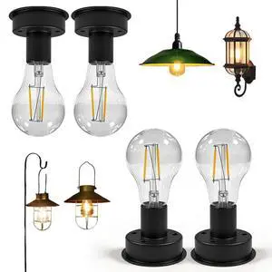 4 Pack Solar Light Bulbs 8.5cm Solar Bulb Lights 4 Pack Solar Light Bulbs 8.5cm Solar Bulb Lights