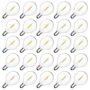 25 Pack G40 1W Outdoor LED Bulbs 25 Pack G40 1W Outdoor LED Bulbs