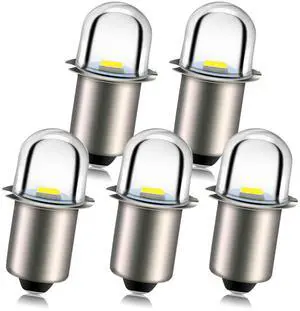 Upgrade LED Flashlight Bulbs P13.5S Base Socket White LED Bulbs Upgrade LED Flashlight Bulbs P13.5S Base Socket White LED Bulbs