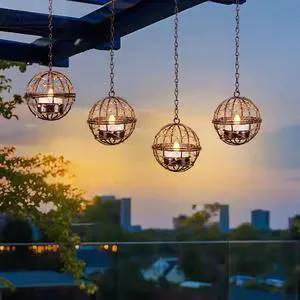 Outdoor Solar Hanging Lanterns Waterproof Outdoor Solar Hanging Lanterns Waterproof