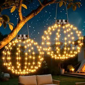 2 Pack Solar Hanging Ball Lights 2 Pack Solar Hanging Ball Lights