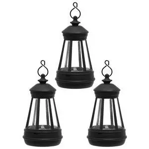 3 Pack Small Lanterns with Auto On/Off 3 Pack Small Lanterns with Auto On/Off