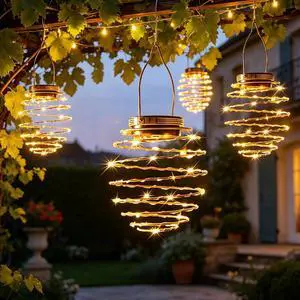 4PCS Solar Spiral Lanterns 4PCS Solar Spiral Lanterns