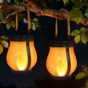 Solar Flame Hemp Rope Lantern Solar Flame Hemp Rope Lantern