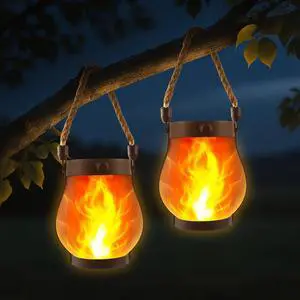 2 Pack Solar Hanging Lanterns 2 Pack Solar Hanging Lanterns