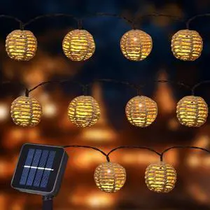 Rattan Ball String Lights Rattan Ball String Lights