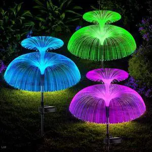 3 Pack 7 Color Changing Solar Garden Lights 3 Pack 7 Color Changing Solar Garden Lights