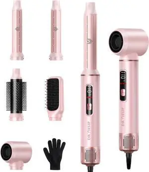 8 in 1 Hair Dryer Brush Set Air Hair Styler Curling Negative Ionic Foldable Hot Air Hair Dryer Brush 8 in 1 Hair Dryer Brush Set Air Hair Styler Curling Negative Ionic Foldable Hot Air Hair Dryer Brush