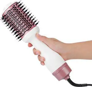 Hair Dryer Brush One Step Dry Detangle Straighten Smooth for Long Hair | Powerful 1200W 3 Speed Settings Titanium Coating Negative Ion Tech Salon-Quality Blowout Styling at Home Hair Dryer Brush One Step Dry Detangle Straighten Smooth for Long Hair | Powerful 1200W 3 Speed Settings Titanium Coating Negative Ion Tech Salon-Quality Blowout Styling at Home