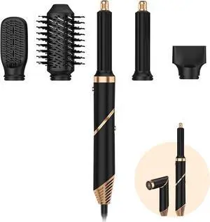 Foldable 5 in 1 Auto Wrap Hair Styler Brush Foldable rotating handle Foldable 5 in 1 Auto Wrap Hair Styler Brush Foldable rotating handle