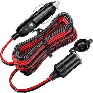 Car Cigarette Lighter Extension Cord Cable Adapter Plug 13ft/4m Car Cigarette Lighter Extension Cord Cable Adapter Plug 13ft/4m
