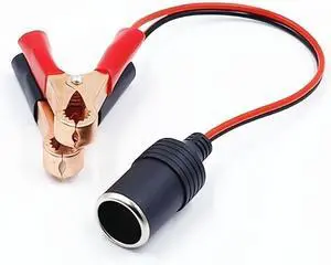 50A Battery Clamps Terminal Clip-on Car To Cigarette Lighter 50A Battery Clamps Terminal Clip-on Car To Cigarette Lighter