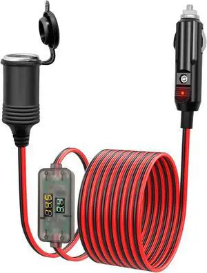 2M Car Accessory Charger Cigarette Lighter Extension Cord Cable 2M Car Accessory Charger Cigarette Lighter Extension Cord Cable