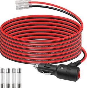 12volt Replacement Cigarette Lighter Male Plug with Leads & LED Light 12volt Replacement Cigarette Lighter Male Plug with Leads & LED Light